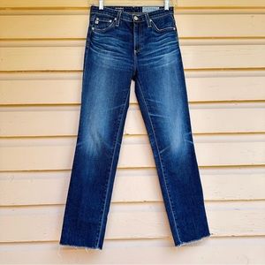 AG Adriano Goldschmied The Isabelle High Rise Straight Crop Jeans 24